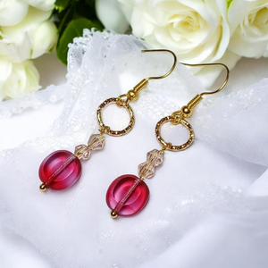 Fülbevaló díszcsomagolásban  - ékszer - fülbevaló - lógó fülbevaló - Meska.hu