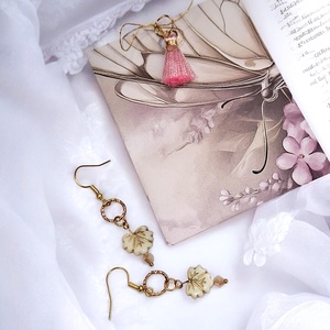 Fülbevaló díszcsomagolásban , Ékszer, Fülbevaló, Lógó fülbevaló, Ékszerkészítés, MESKA