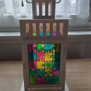 Lámpás - Puzzle - otthon & életmód - dekoráció - dísztárgy - Meska.hu