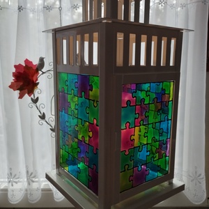 Lámpás - Puzzle - otthon & életmód - dekoráció - dísztárgy - Meska.hu