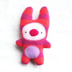 RUFUSZ - zsebszörny-krampusz újrahasznosított csíkos polárból -  - Meska.hu