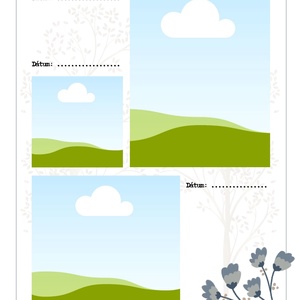 Anyáknapi családfa összeállítás sablon (kék változat) - művészet - grafika & illusztráció - digitális - Meska.hu