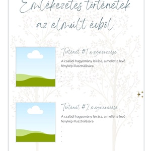 Karácsonyi emlékek sablon (gyerek változat) - művészet - grafika & illusztráció - digitális - Meska.hu