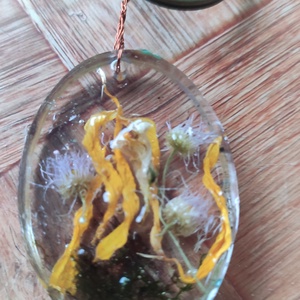 Epoxy gyantába zárt virág kulcstartó, Táska & Tok, Kulcstartó & Táskadísz, Kulcstartó, Ékszerkészítés, MESKA
