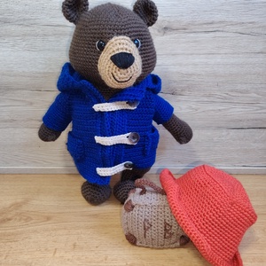 Paddington horgolt figura  - játék & sport - plüssállat & játékfigura - plüss mesefigurák - Meska.hu