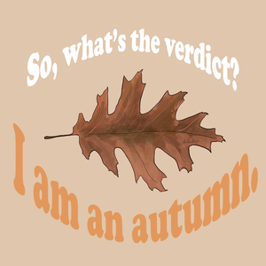 Gilmore pamut kapucnis pulóver I am an autumn felirattal - ruha & divat - női ruha - pulóver - Meska.hu