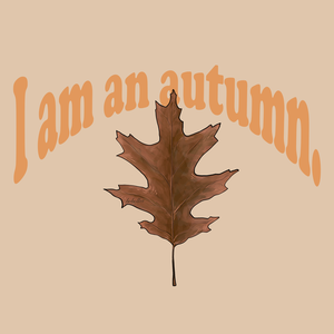 Gilmore pamut kapucnis pulóver I am an autumn felirattal - ruha & divat - női ruha - pulóver - Meska.hu