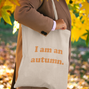 Gilmore vászontáska I am an autumn. felirattal , Táska & Tok, Bevásárlás & Shopper táska, Shopper, textiltáska, szatyor, Mindenmás, MESKA