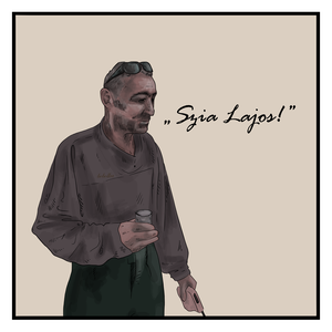 Vászontáska Szia Lajos grafikával - táska & tok - bevásárlás & shopper táska - shopper, textiltáska, szatyor - Meska.hu