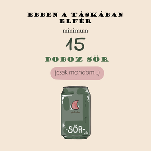 Vászontáska sörözős grafikával - táska & tok - bevásárlás & shopper táska - shopper, textiltáska, szatyor - Meska.hu