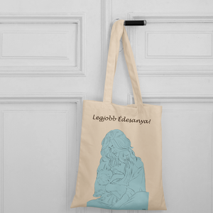 Vászontáska Legjobb Édesanya! grafikával - táska & tok - bevásárlás & shopper táska - shopper, textiltáska, szatyor - Meska.hu