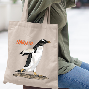 Vászontáska Naruto pingvin grafikával, Táska & Tok, Bevásárlás & Shopper táska, Shopper, textiltáska, szatyor, Mindenmás, MESKA