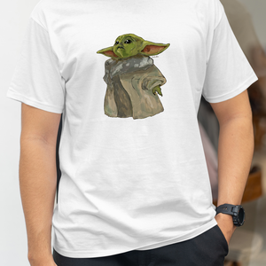 Póló Baby Yoda grafikával, Ruha & Divat, Férfi ruha, Póló, Mindenmás, MESKA