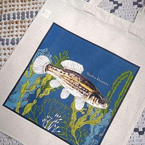 Vászontáska lápi póc grafikával, Táska & Tok, Bevásárlás & Shopper táska, Shopper, textiltáska, szatyor, Mindenmás, MESKA