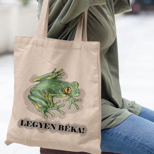 Vászontáska LEGYEN BÉKA! grafikával (pacifista kiadás) - Meska.hu