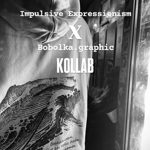 Kopó: Impulsive_expressionism X Bobolka.graphic pamut vászontáska - táska & tok - bevásárlás & shopper táska - shopper, textiltáska, szatyor - Meska.hu