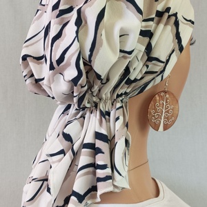 Kendő - kemoterápiás kendő - világos bézs, mintás pamut fejkendő - paróka helyett daganatos betegeknek is - ruha & divat - sál, sapka, kendő - kendő - Meska.hu