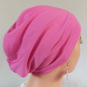 Sapka - Kemoterápiás sapka - kármin színű - paróka helyett - daganatos kezelések idejére is - ruha & divat - sál, sapka, kendő - kendő - Meska.hu