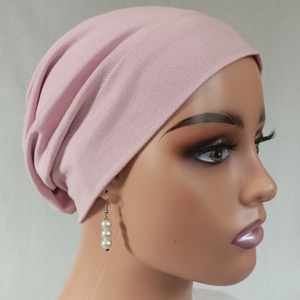 Sapka - Kemoterápiás sapka -púderrózsaszín - paróka helyett - daganatos kezelések idejére is - Meska.hu