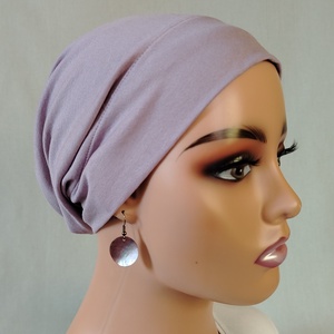 Sapka - Kemoterápiás sapka -halványlilás - paróka helyett - daganatos kezelések idejére - Meska.hu