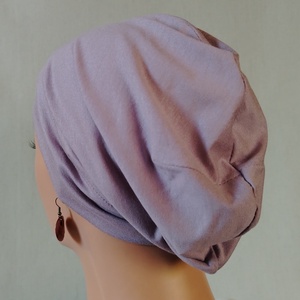 Sapka - Kemoterápiás sapka -halványlilás - paróka helyett - daganatos kezelések idejére - ruha & divat - sál, sapka, kendő - kendő - Meska.hu