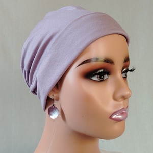 Sapka - Kemoterápiás sapka -halványlilás - paróka helyett - daganatos kezelések idejére - ruha & divat - sál, sapka, kendő - kendő - Meska.hu