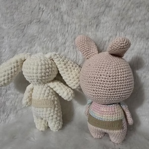 Horgolt nyuszi - játék & sport - plüssállat & játékfigura - nyuszi - Meska.hu