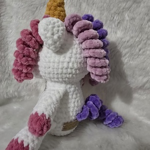 Horgolt Unikornis /Egyszarvú  - játék & sport - plüssállat & játékfigura - unikornis - Meska.hu