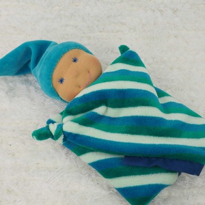 Rongyibaba kisfiúknak - Zsűrizett kézműves termék - baba - mama - baba játékok - szundikendő, alvóka - Meska.hu