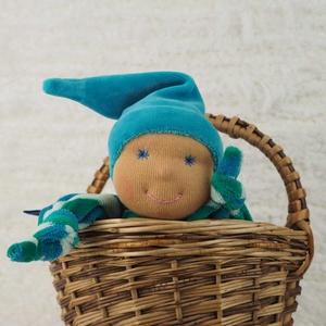 Rongyibaba kisfiúknak - Zsűrizett kézműves termék - baba - mama - baba játékok - szundikendő, alvóka - Meska.hu