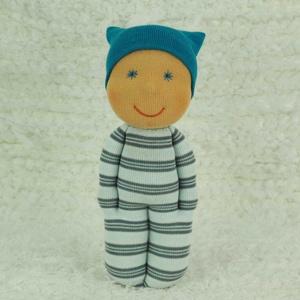 Waldorf jellegű marokbaba kisfiuknak -Puha társ a mindennapokban - játék & sport - baba & babaház - játékbaba, babakellék - Meska.hu