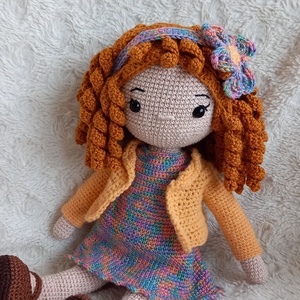 Amigurumi horgolt Amy baba - játék & sport - baba & babaház - öltöztethető baba - Meska.hu