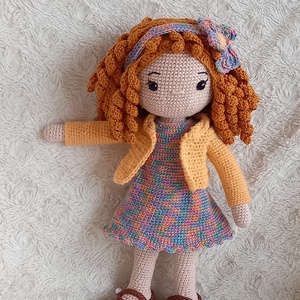 Amigurumi horgolt Amy baba - játék & sport - baba & babaház - öltöztethető baba - Meska.hu