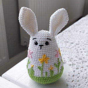 Amigurumi horgolt nyuszi tojás  - otthon & életmód - konyhafelszerelés, tálalás - konyhai tárolás - tea & kávé tárolás - Meska.hu