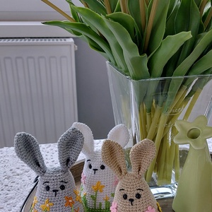 Amigurumi horgolt nyuszi tojás  - otthon & életmód - konyhafelszerelés, tálalás - konyhai tárolás - tea & kávé tárolás - Meska.hu