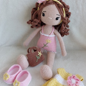 Amigurumi horgolt Alina baba - játék & sport - baba & babaház - öltöztethető baba - Meska.hu
