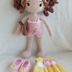 Amigurumi horgolt Alina baba - játék & sport - baba & babaház - öltöztethető baba - Meska.hu