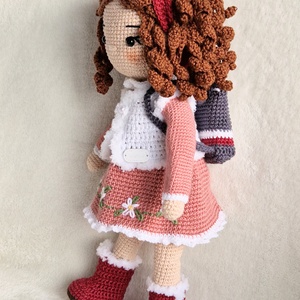 Amigurumi  horgolt  Leony baba - játék & sport - baba & babaház - öltöztethető baba - Meska.hu