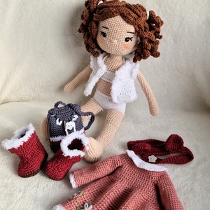 Amigurumi  horgolt  Leony baba - játék & sport - baba & babaház - öltöztethető baba - Meska.hu