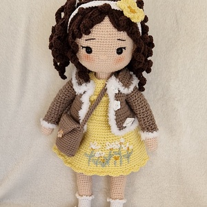 Amigurumi horgolt Réka baba - játék & sport - baba & babaház - öltöztethető baba - Meska.hu