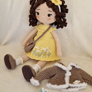 Amigurumi horgolt Réka baba - játék & sport - baba & babaház - öltöztethető baba - Meska.hu