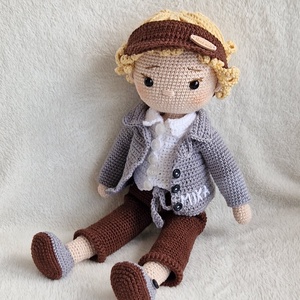 Amigurumi horgolt Mika baba - játék & sport - baba & babaház - öltöztethető baba - Meska.hu