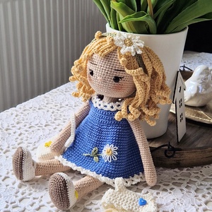Amigurumi horgolt Lotte baba - játék & sport - baba & babaház - öltöztethető baba - Meska.hu