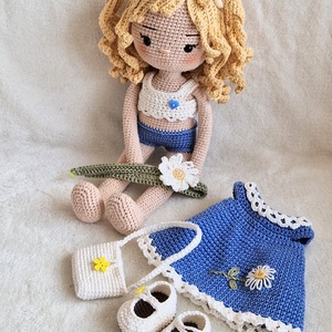 Amigurumi horgolt Lotte baba - játék & sport - baba & babaház - öltöztethető baba - Meska.hu