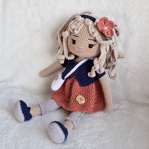 Amigurumi Alina baba - játék & sport - baba & babaház - öltöztethető baba - Meska.hu