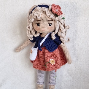 Amigurumi Alina baba - játék & sport - baba & babaház - öltöztethető baba - Meska.hu