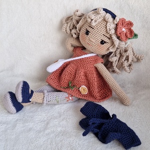 Amigurumi Alina baba - játék & sport - baba & babaház - öltöztethető baba - Meska.hu