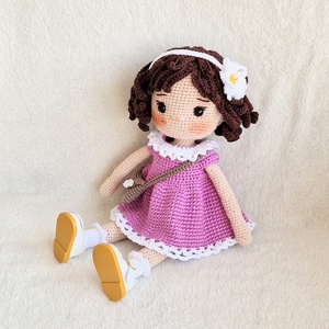 Amigurumi horgolt Shelby baba - játék & sport - baba & babaház - öltöztethető baba - Meska.hu
