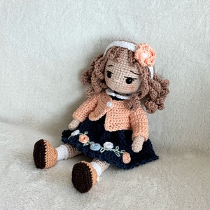 Amigurumi Alina baba - játék & sport - baba & babaház - öltöztethető baba - Meska.hu