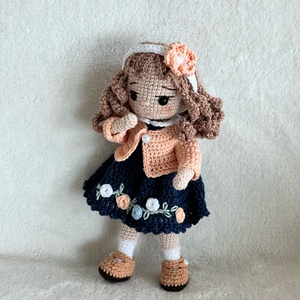 Amigurumi Alina baba - játék & sport - baba & babaház - öltöztethető baba - Meska.hu